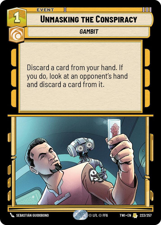 Star Wars: Unlimited: Unmasking the Conspiracy card image