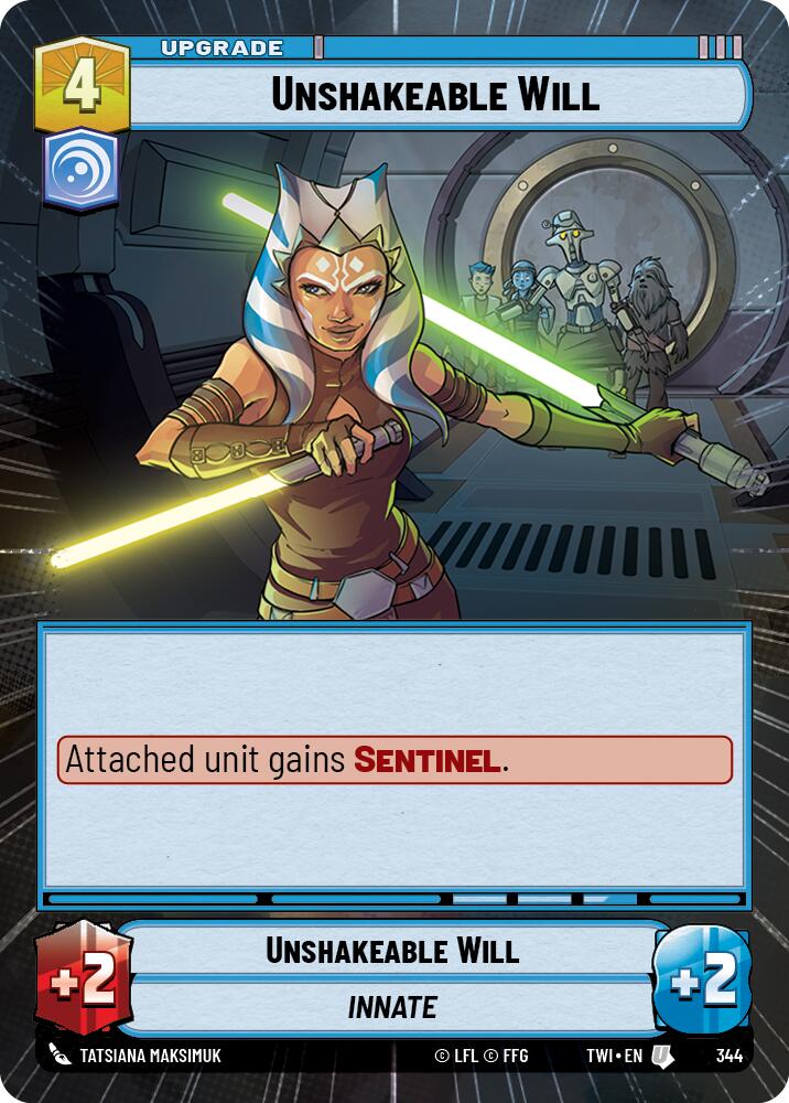 Star Wars: Unlimited: Unshakeable Will (Hyperspace) card image