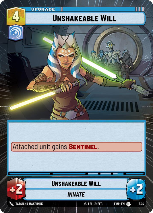 Star Wars: Unlimited: Unshakeable Will (Hyperspace) card image