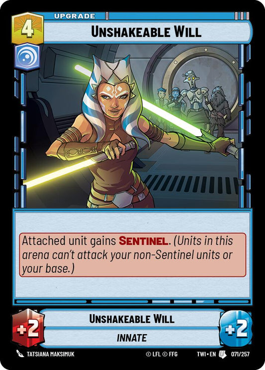 Star Wars: Unlimited: Unshakeable Will card image