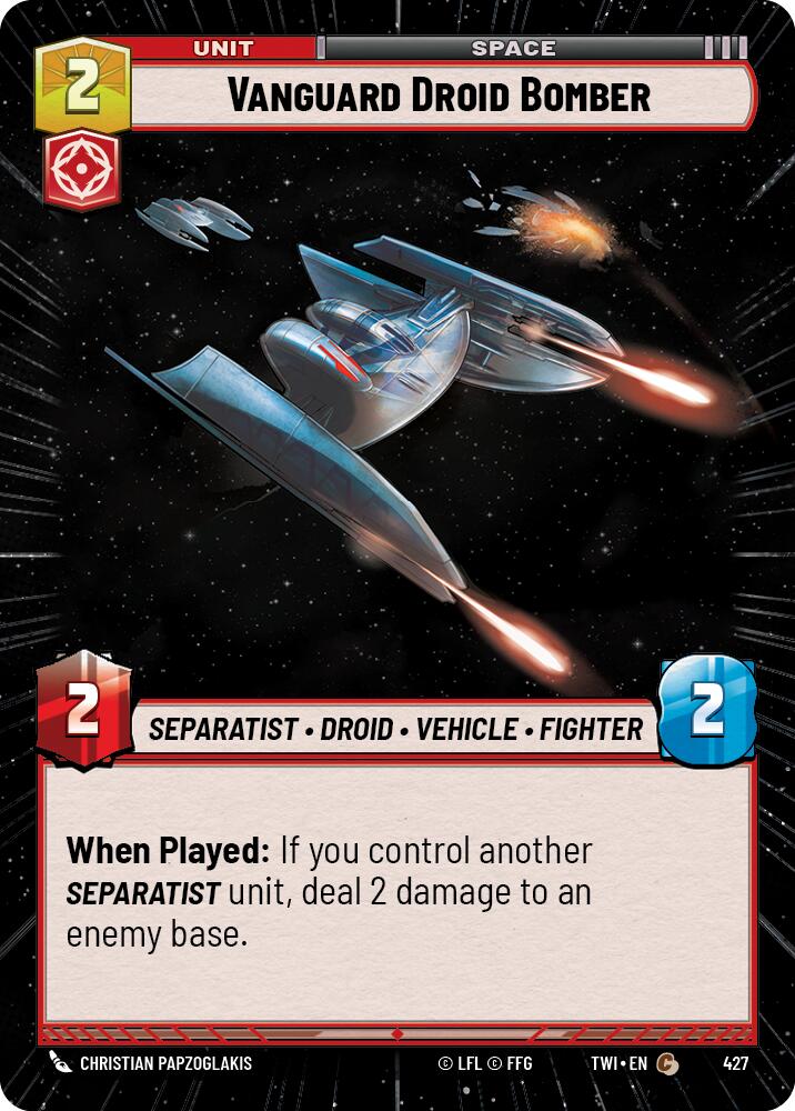 Star Wars: Unlimited: Vanguard Droid Bomber (Hyperspace) card image