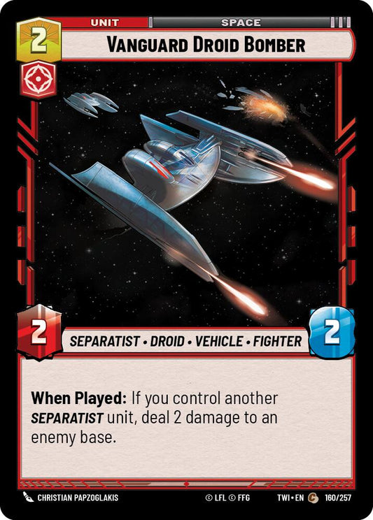 Star Wars: Unlimited: Vanguard Droid Bomber card image