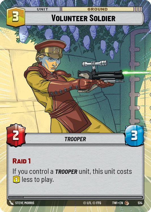 Star Wars: Unlimited: Volunteer Soldier (Hyperspace) card image