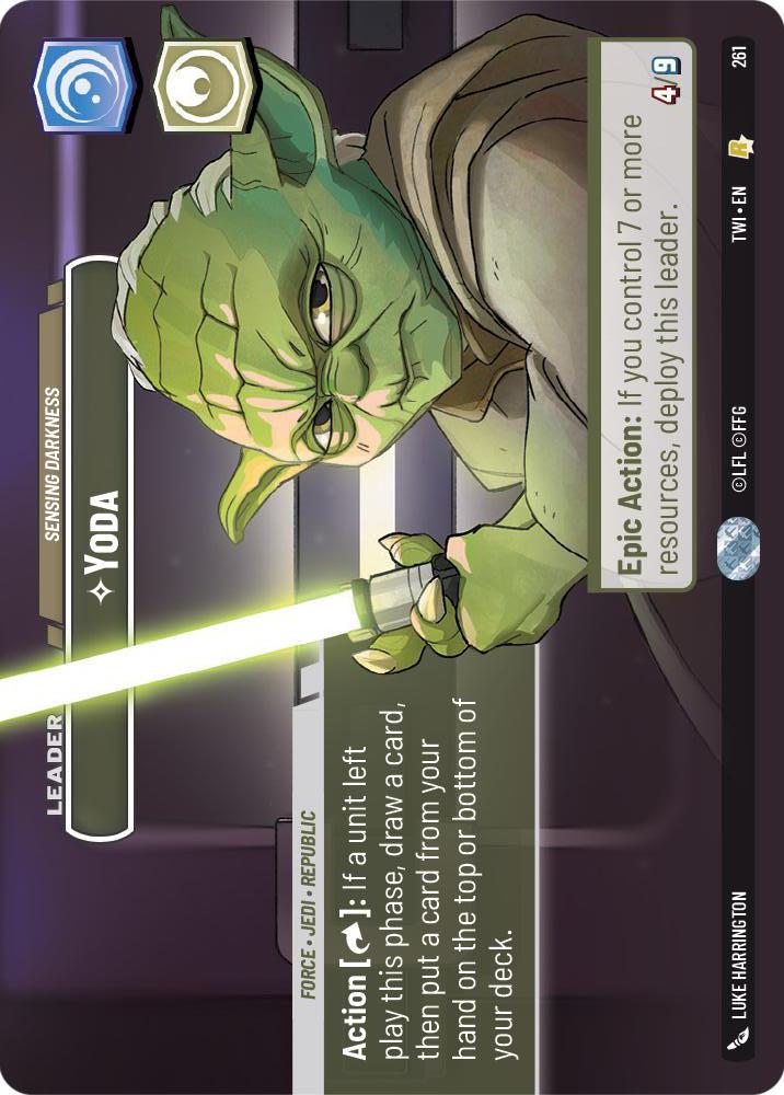 Star Wars: Unlimited: Yoda - Sensing Darkness (Showcase) card image